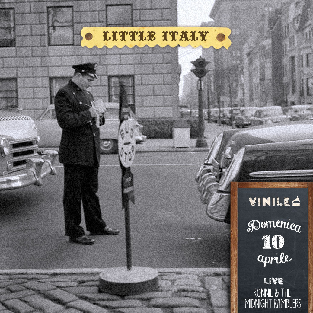Locandina della serata di domenica 10 aprile 2016 al Vinile