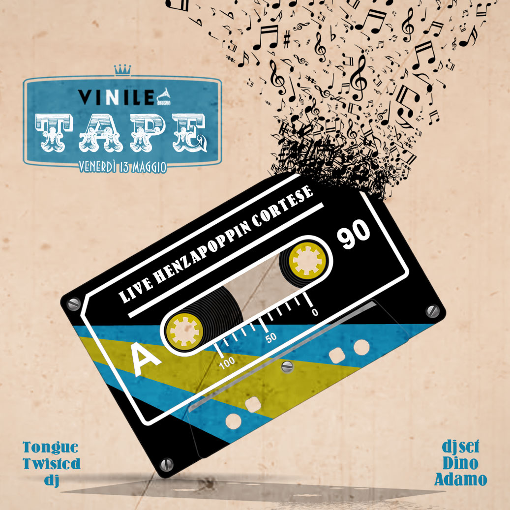 Locandina della serata di venerdì 13 maggio 2016 al Vinile