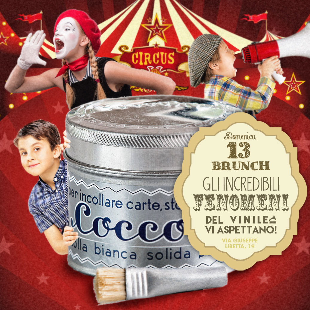 Locandina della serata di domenica 13 marzo 2016 al Vinile