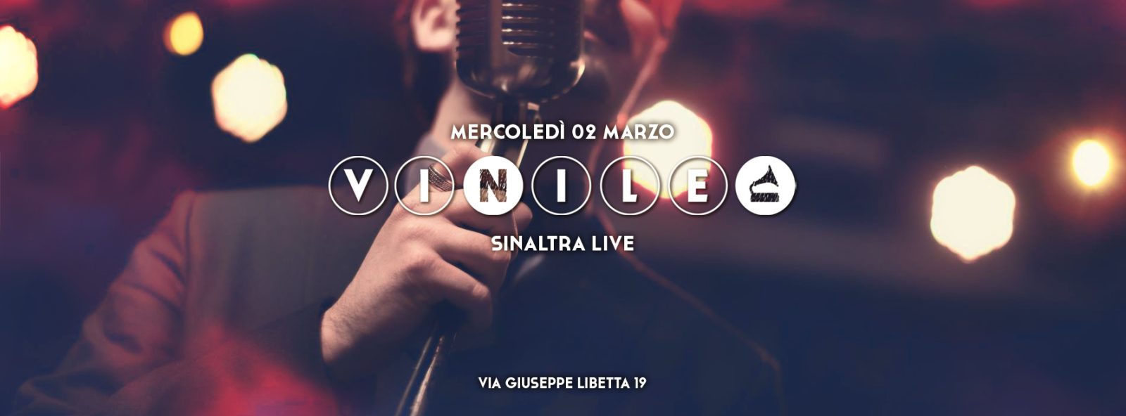 Locandina della serata di mercoledì 2 marzo 2016 al Vinile