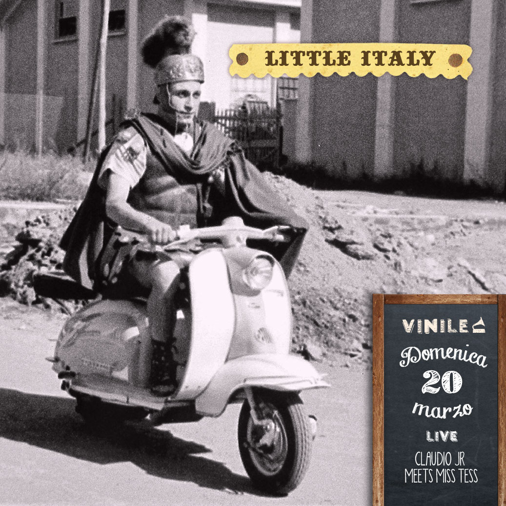 Locandina della serata di domenica 20 marzo 2016 al Vinile