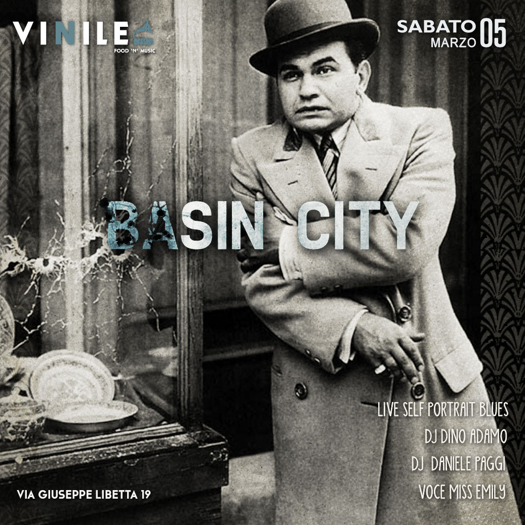 Locandina della serata di sabato 5 marzo 2016 al Vinile