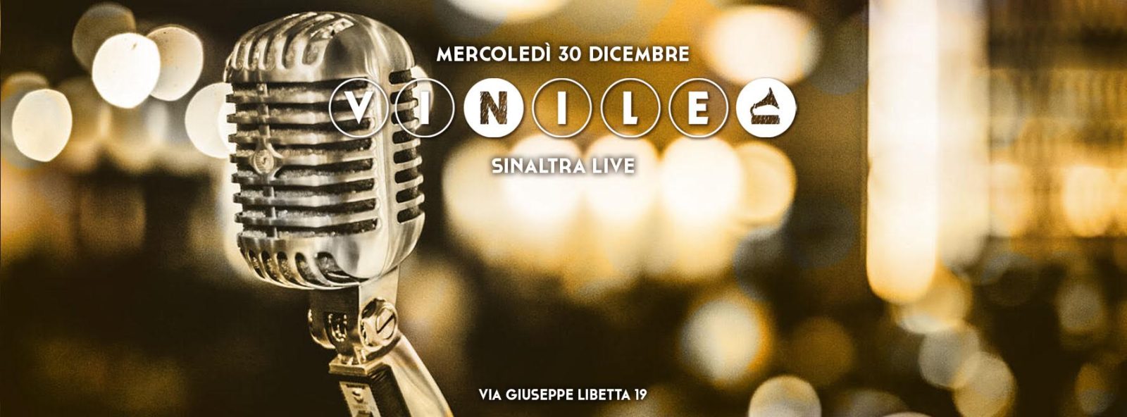 Locandina della serata di mercoledì 30 dicembre 2015 al Vinile