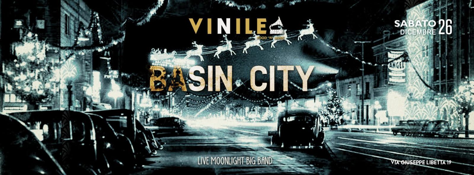 Locandina di una serata al Vinile
