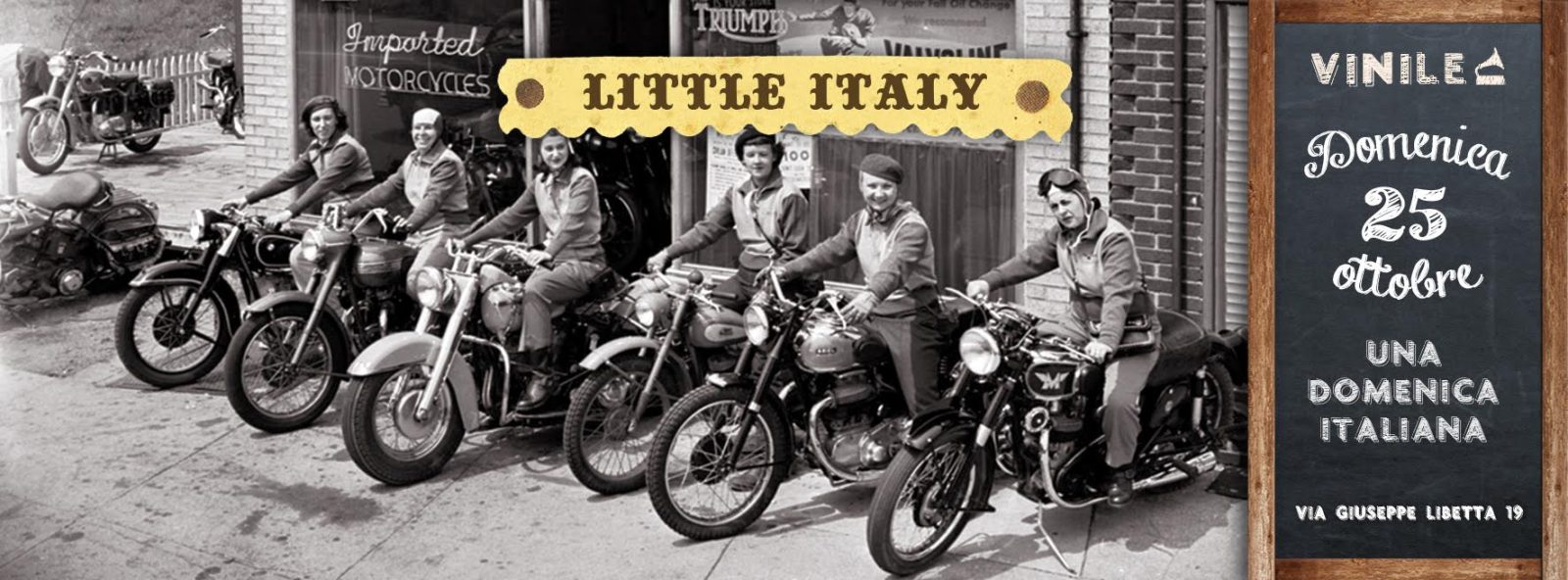 Locandina di una serata al Vinile