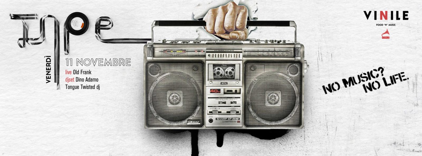 Venerdì 11 Novembre 2016 - TAPE