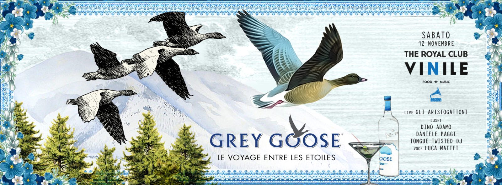 Sabato Le Voyage entre les etoiles - Grey Goose, sabato 12 novembre 2016 al Vinile