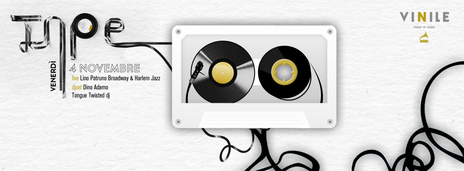 TAPE, venerdì 4 novembre 2016 al Vinile