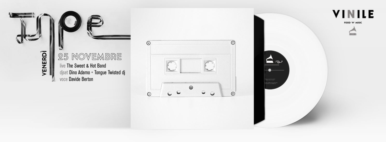 TAPE, venerdì 25 novembre 2016 al Vinile