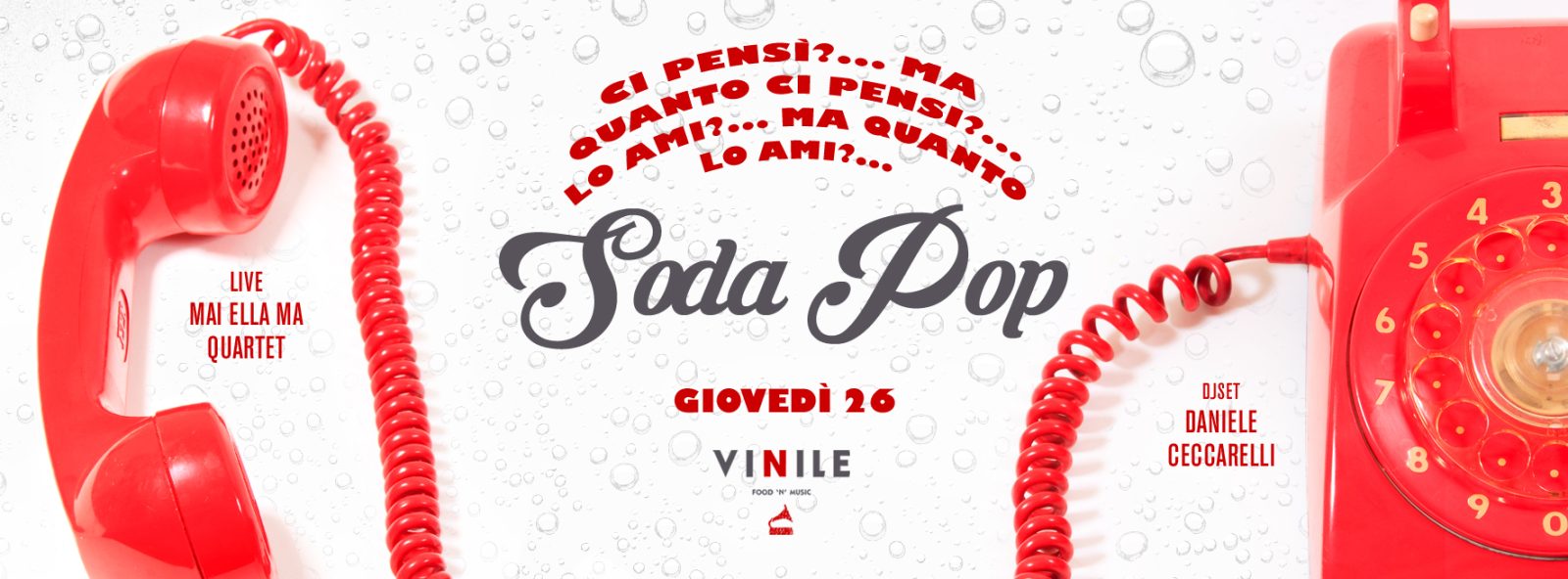 SODA POP, giovedì 26 gennaio 2017 al Vinile