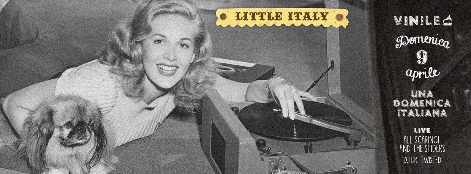 LITTLE ITALY, domenica 9 aprile 2017 al Vinile