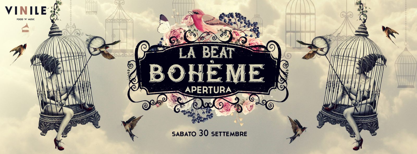 LA BEAT BOHÈME, sabato 30 settembre 2017 al Vinile