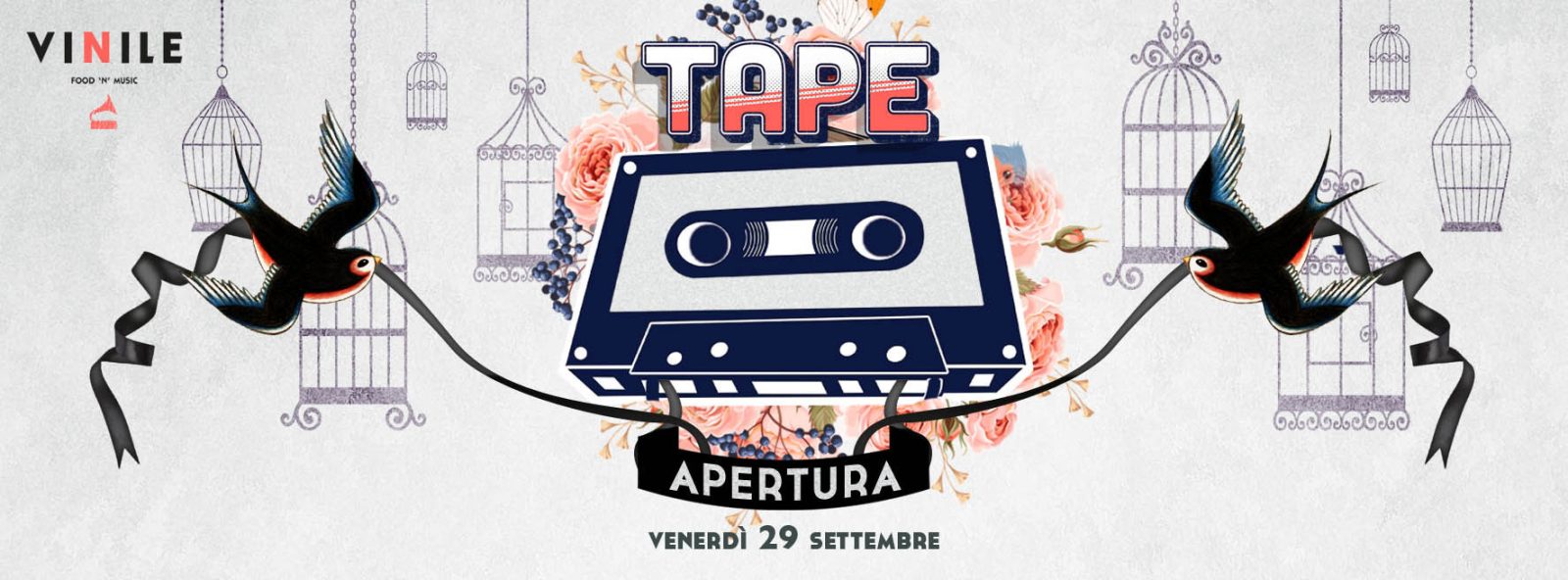 Tape, venerdì 29 settembre 2017 al Vinile