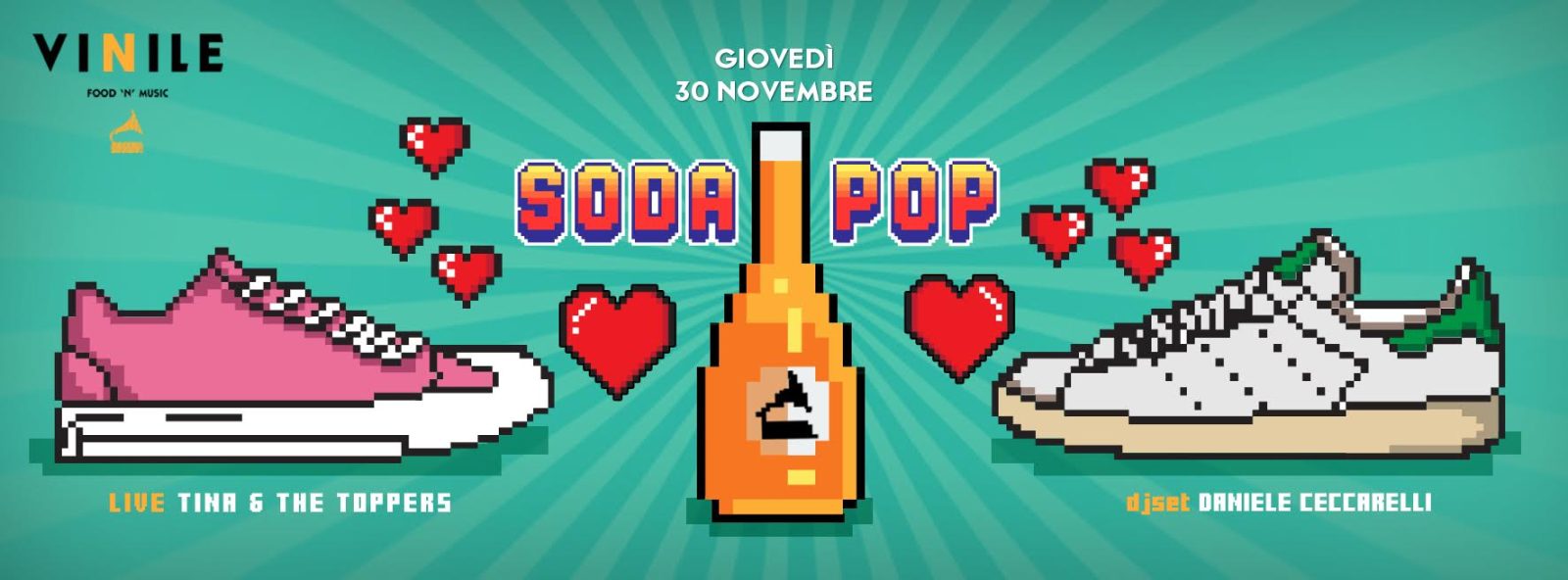 SODA POP, giovedì 30 novembre 2017 al Vinile
