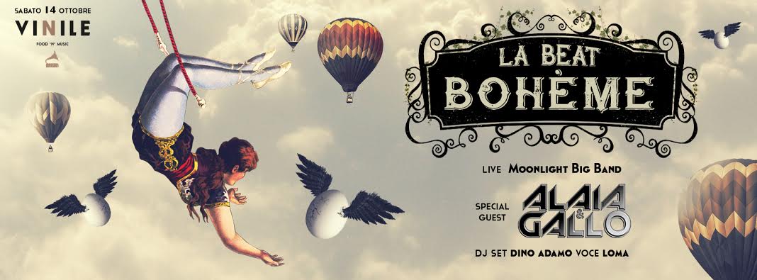 LA BEAT BOHÈME, sabato 14 ottobre 2017 al Vinile