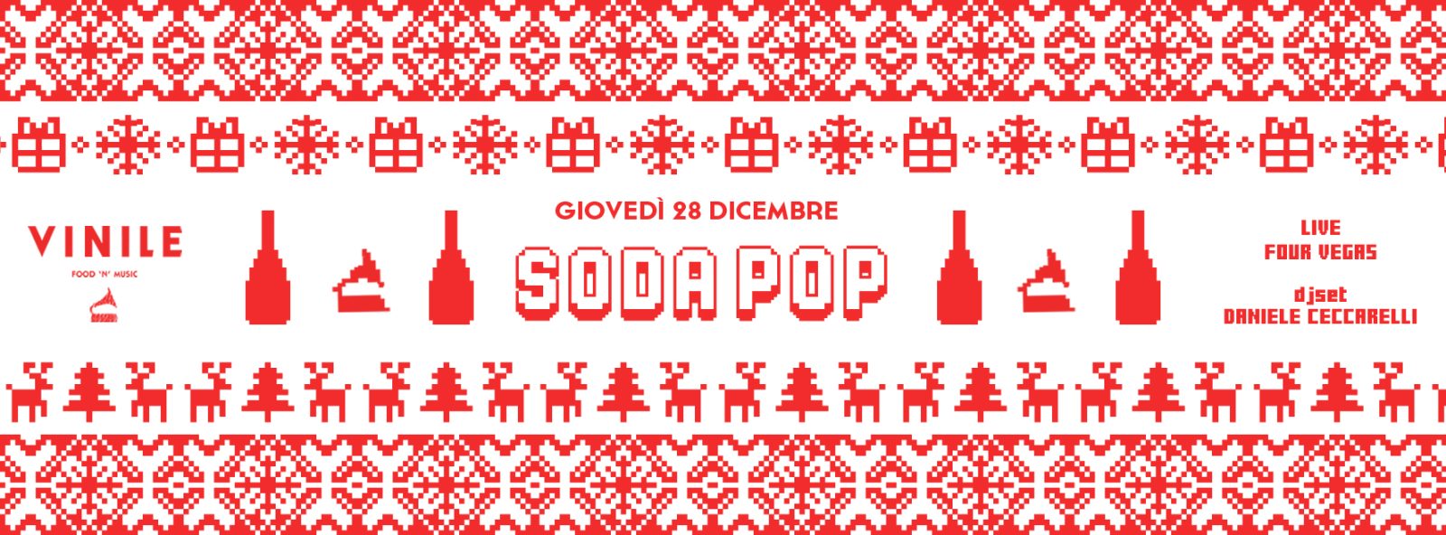 SODA POP, giovedì 28 dicembre 2017 al Vinile
