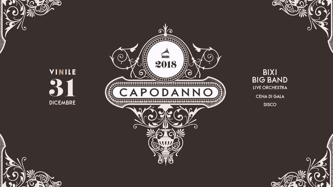 CAPODANNO 2018, domenica 31 dicembre 2017 al Vinile