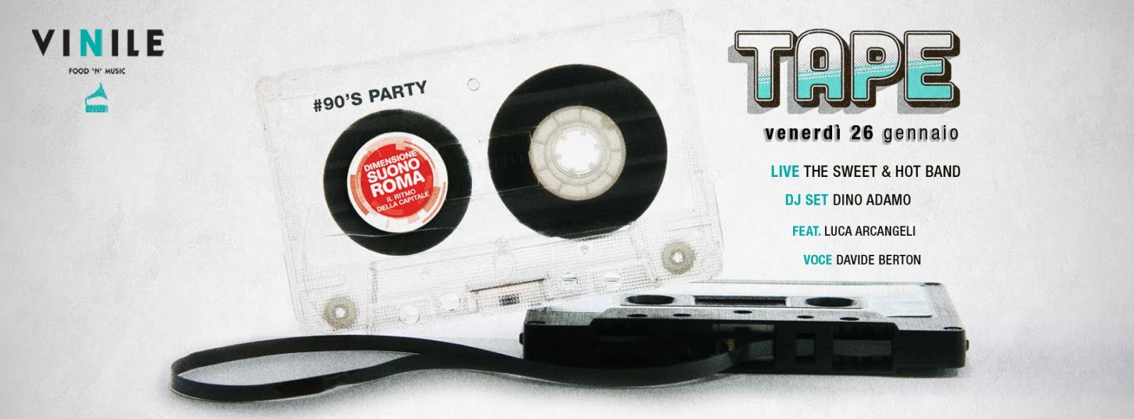 Tape, venerdì 26 gennaio 2018 al Vinile