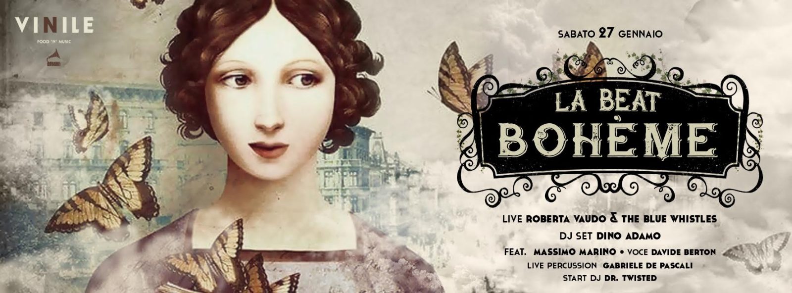 LA BEAT BOHÈME, sabato 27 gennaio 2018 al Vinile