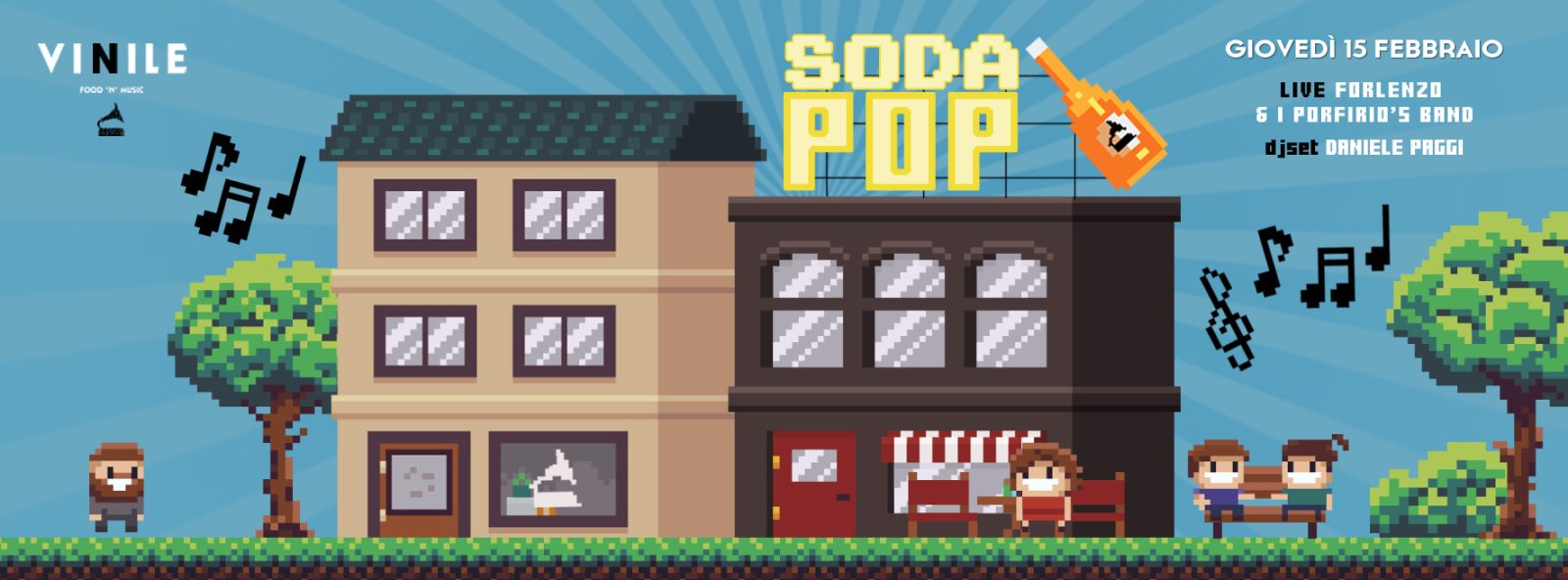 SODA POP, giovedì 15 febbraio 2018 al Vinile