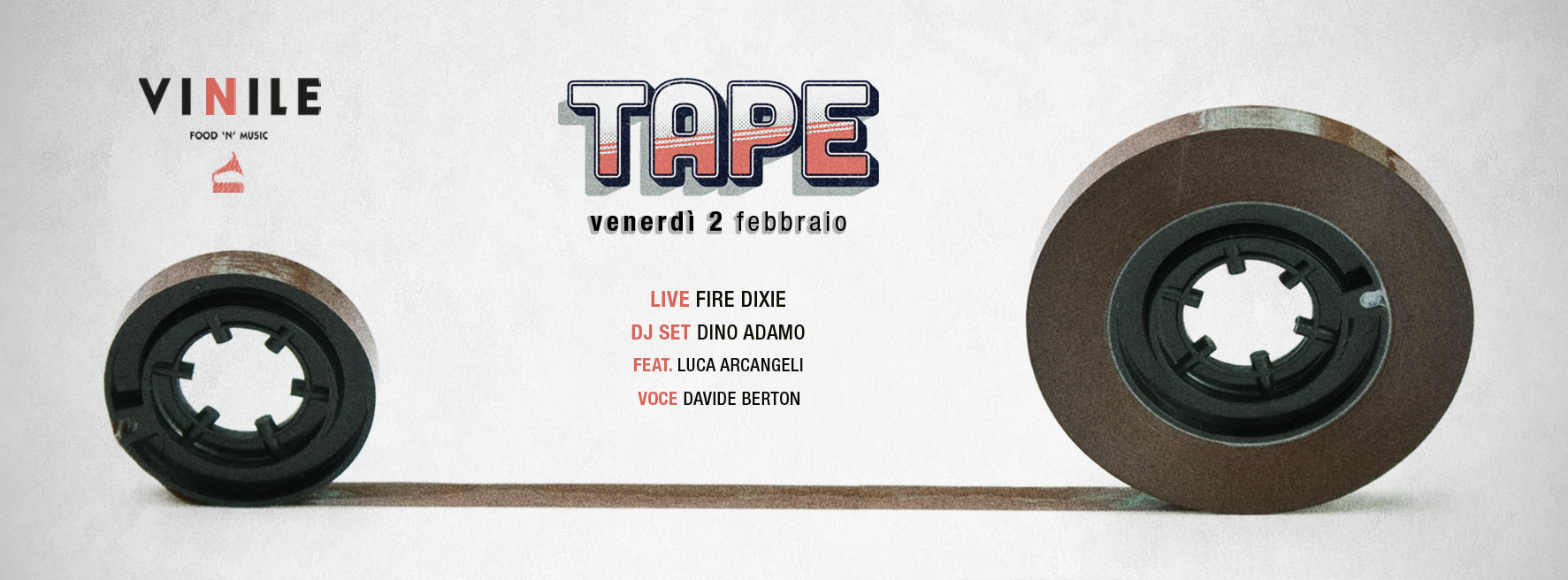 Locandina di TAPE, venerdì 2 febbraio 2018