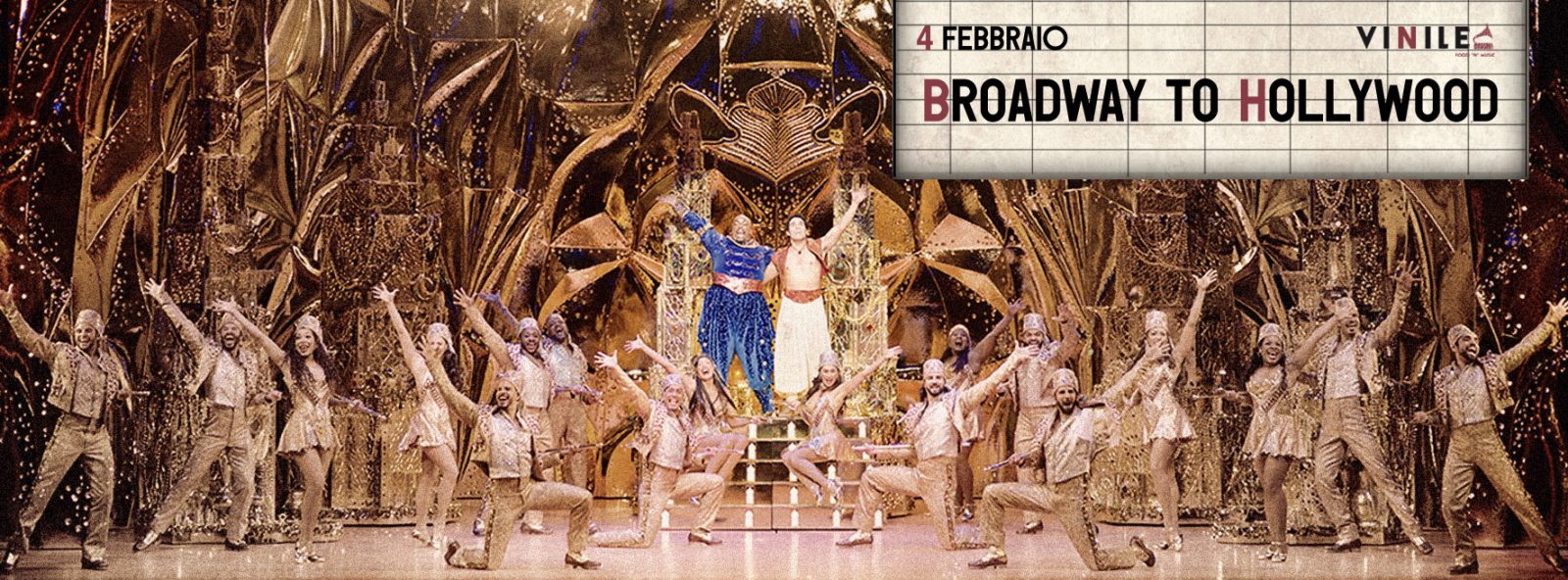BROADWAY TO HOLLYWOOD, domenica 4 febbraio 2018 al Vinile