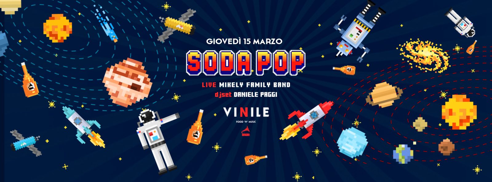 SODA POP, giovedì 15 marzo 2018 al Vinile