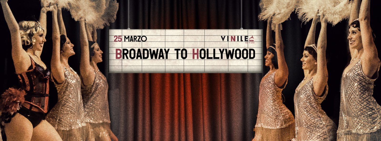 BROADWAY TO HOLLYWOOD, domenica 25 marzo 2018 al Vinile