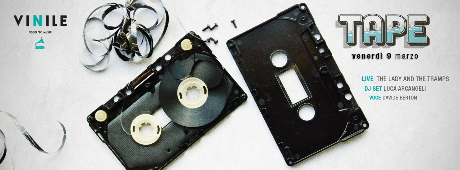 Tape, venerdì 9 marzo 2018 al Vinile