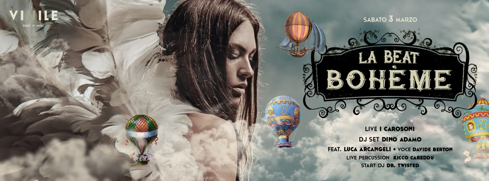 LA BEAT BOHÈME, sabato 3 marzo 2018 al Vinile