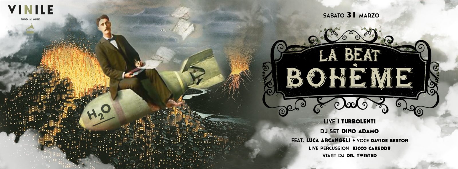 LA BEAT BOHÈME, sabato 31 marzo 2018 al Vinile