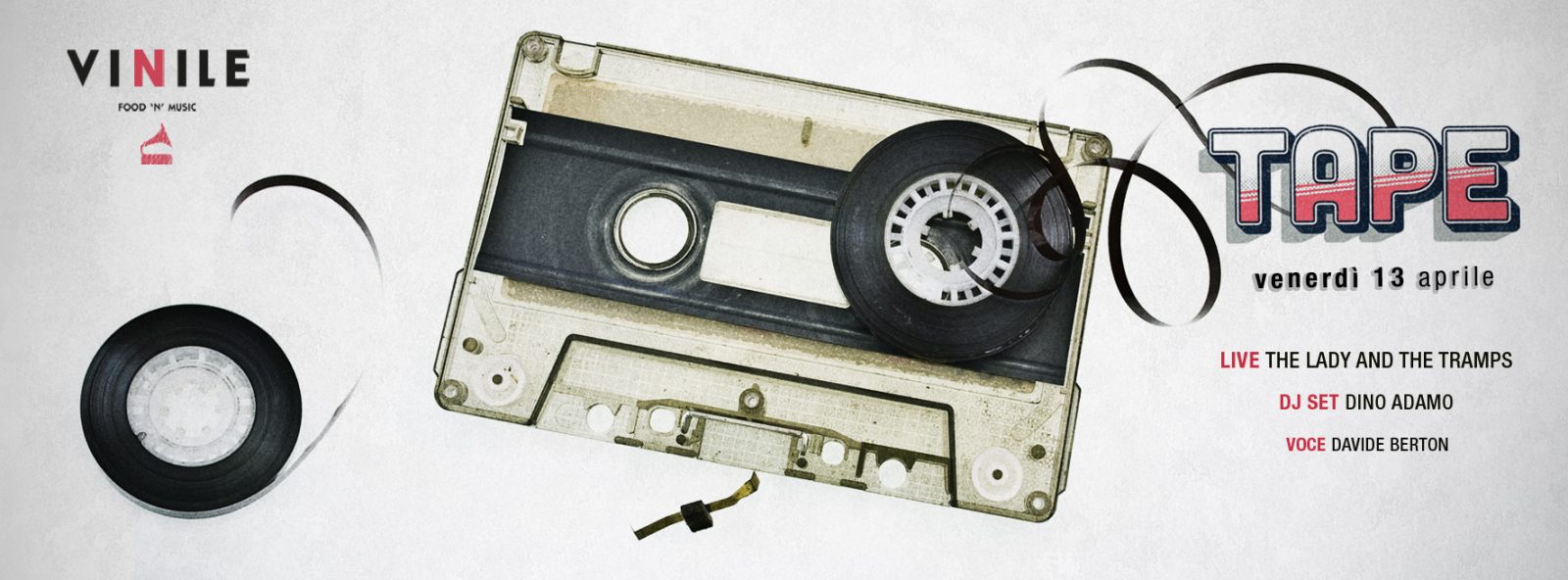 Tape, venerdì 13 aprile 2018 al Vinile