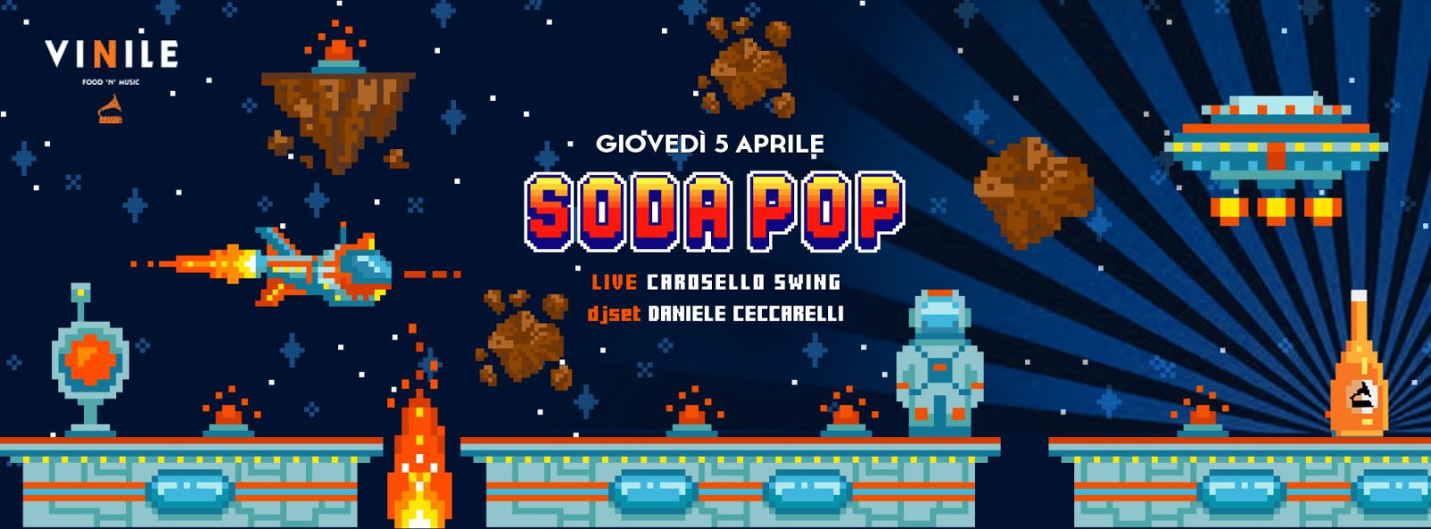 SODA POP, giovedì 5 aprile 2018 al Vinile