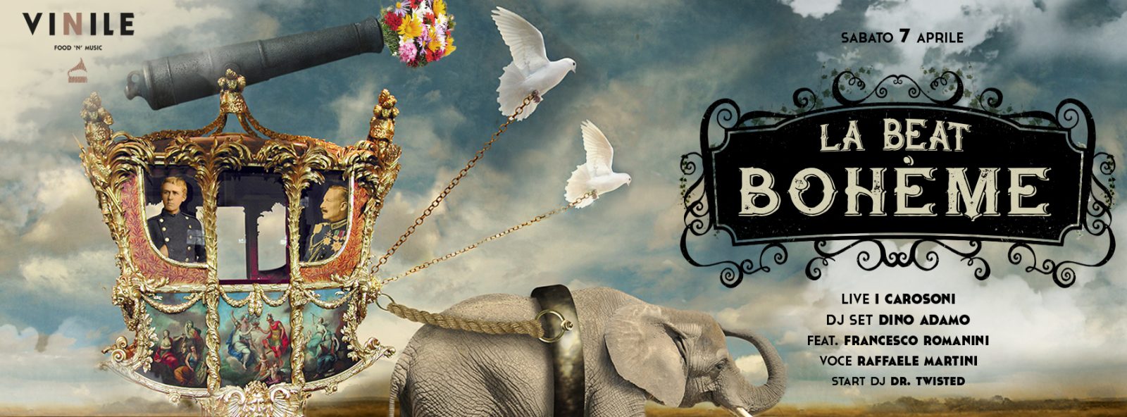 LA BEAT BOHÈME, sabato 7 aprile 2018 al Vinile