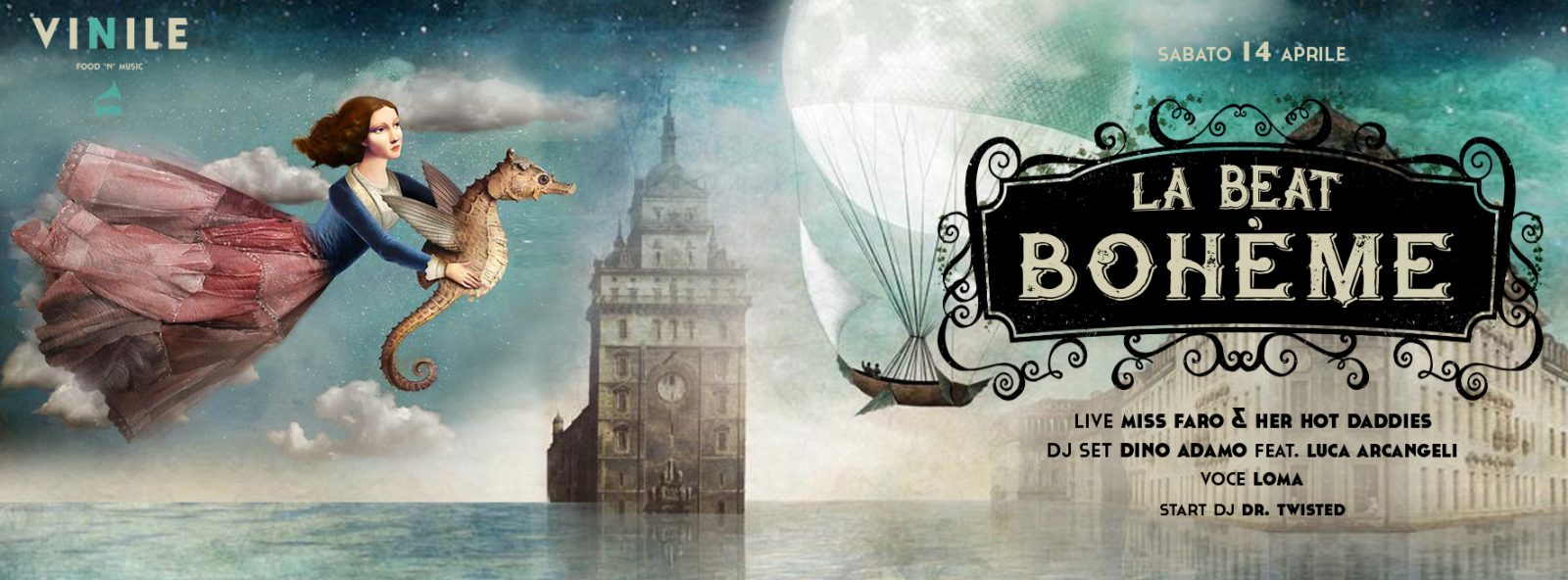 LA BEAT BOHÈME, sabato 14 aprile 2018 al Vinile