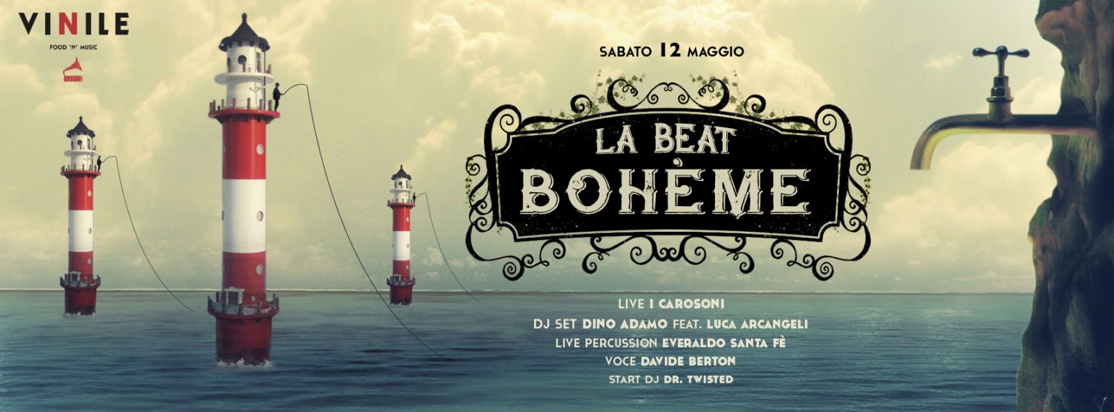 LA BEAT BOHÈME, sabato 12 maggio 2018 al Vinile