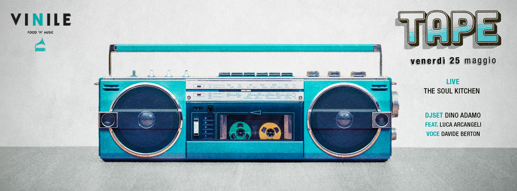 Locandina di TAPE, venerdì 25 maggio 2018