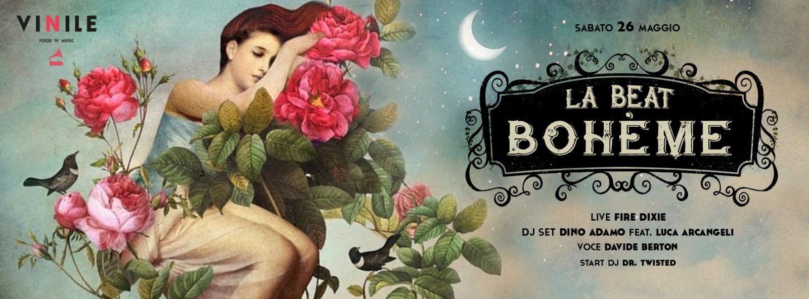 LA BEAT BOHÈME, sabato 26 maggio 2018 al Vinile