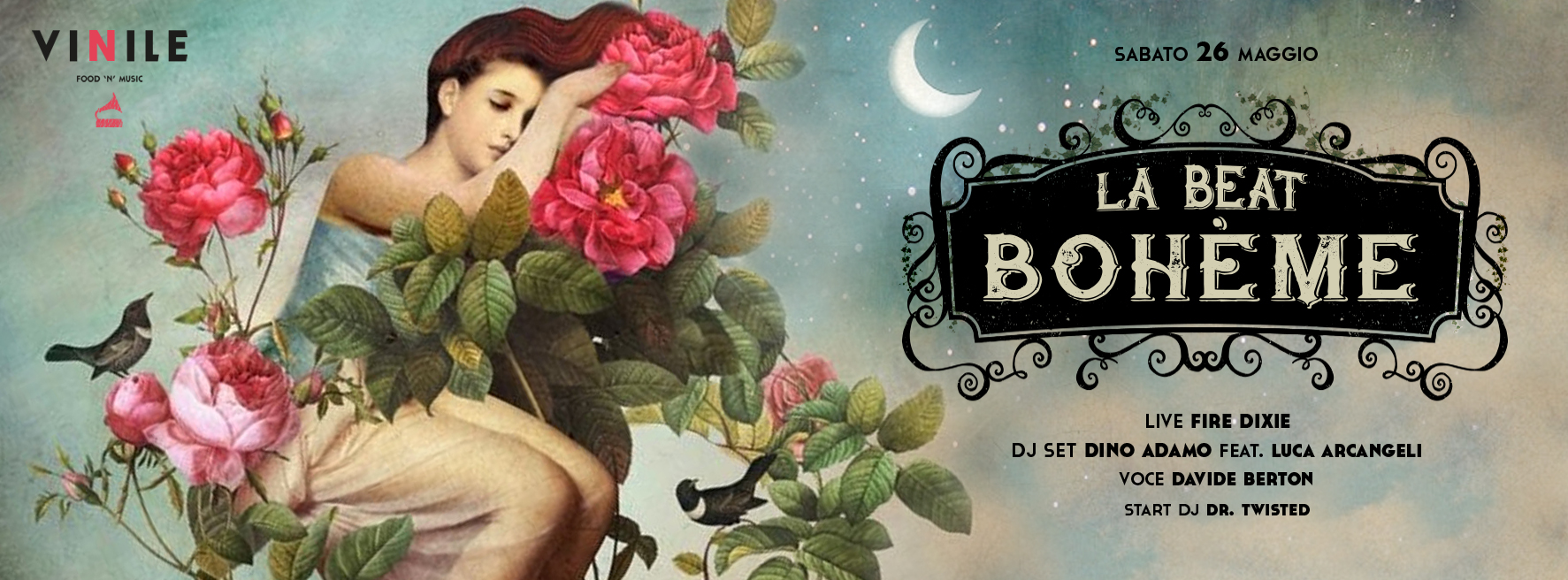 Locandina di LA BEAT BOHÈME, sabato 26 maggio 2018