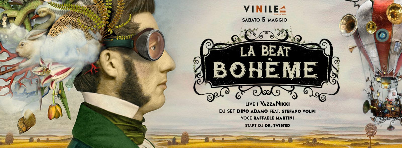 LA BEAT BOHÈME, sabato 5 maggio 2018 al Vinile