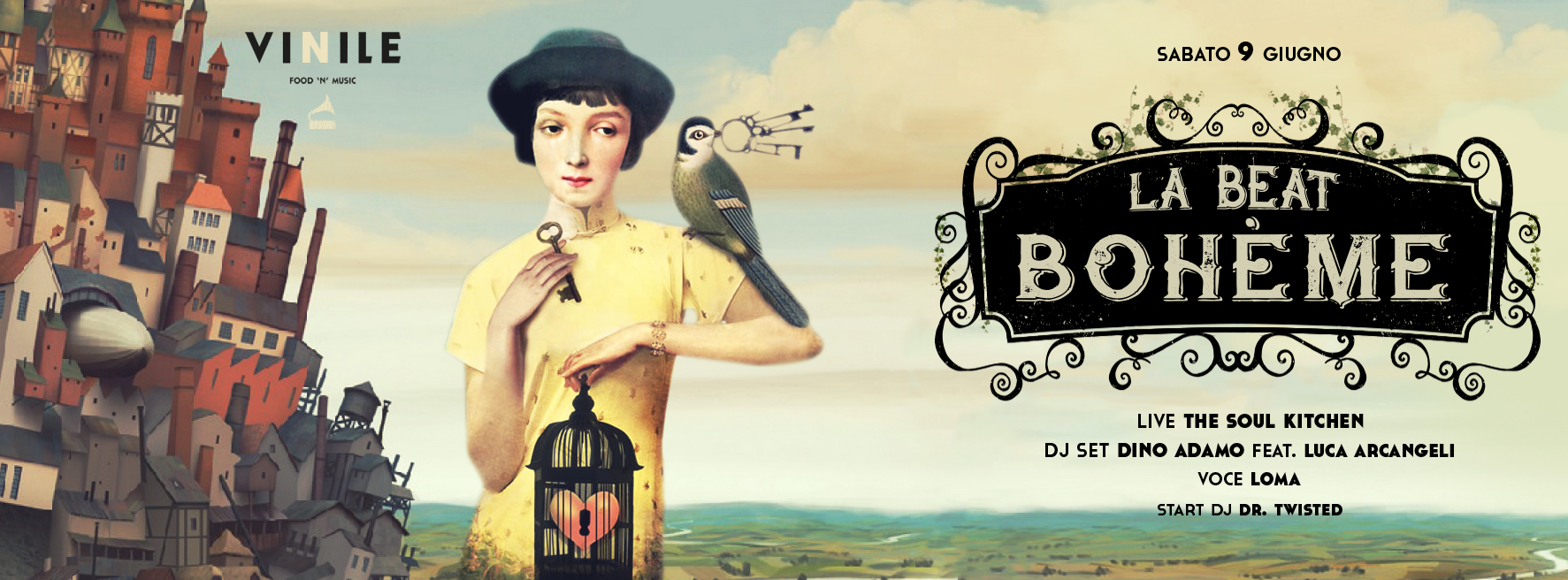 Locandina di LA BEAT BOHÈME, sabato 9 giugno 2018