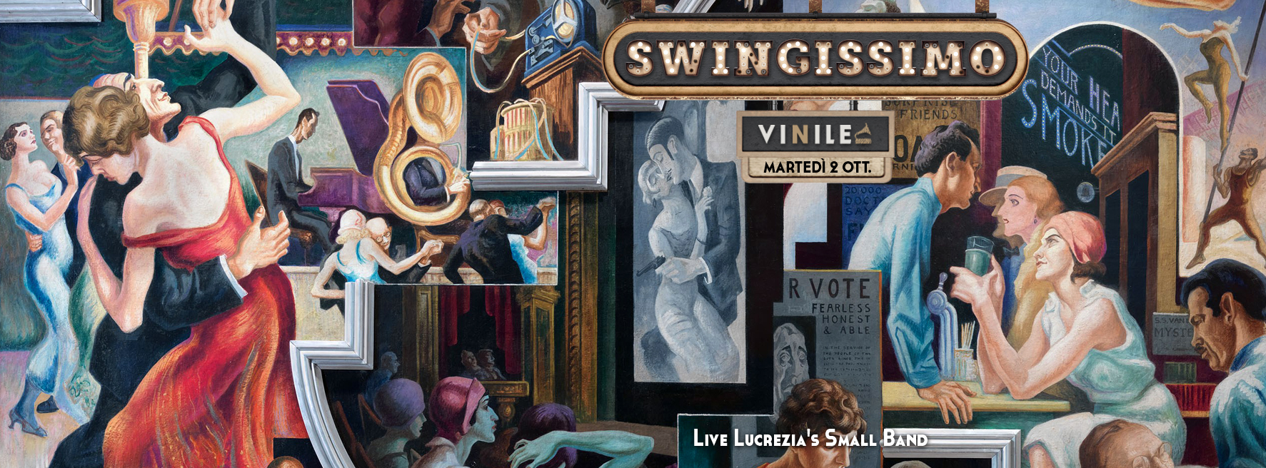 Locandina di SWINGISSIMO, martedì 2 ottobre 2018