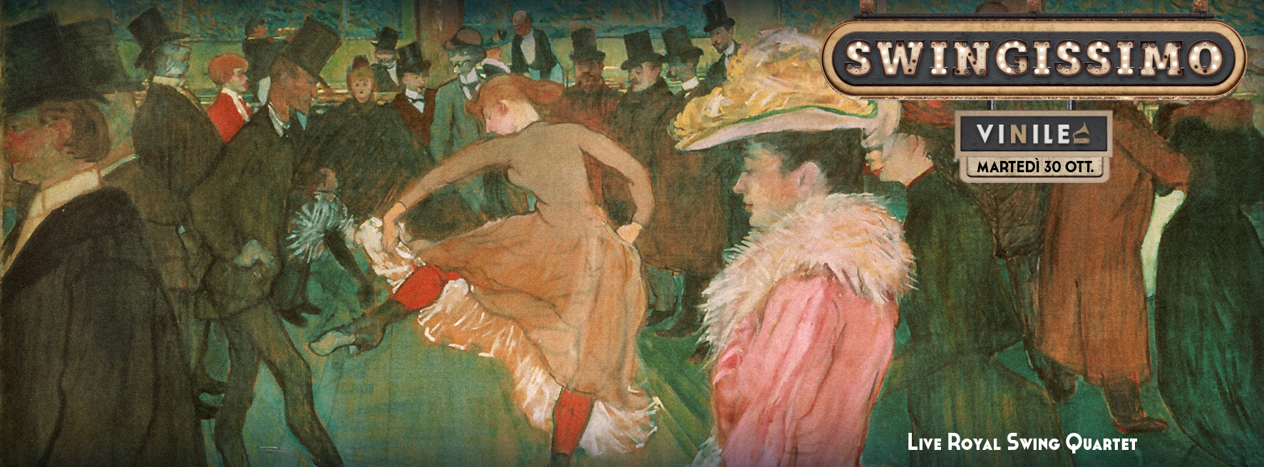 Locandina di SWINGISSIMO, martedì 30 ottobre 2018