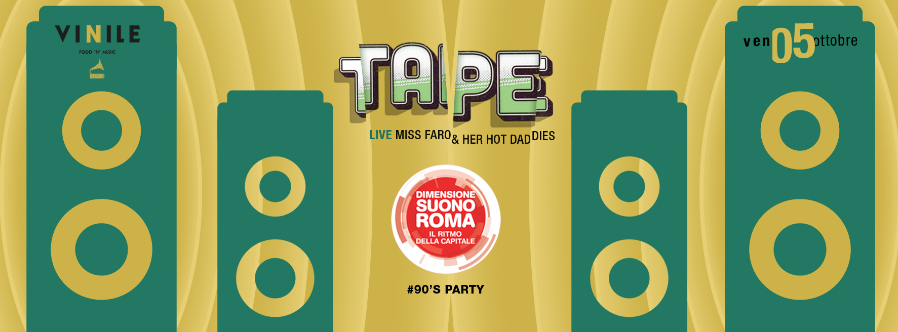 Locandina di TAPE, venerdì 5 ottobre 2018