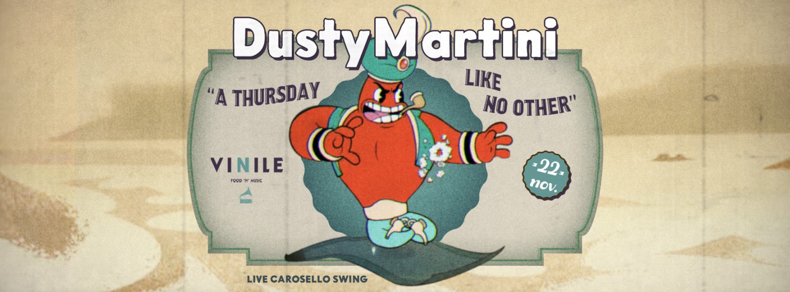DUSTY MARTINI, giovedì 22 novembre 2018 al Vinile