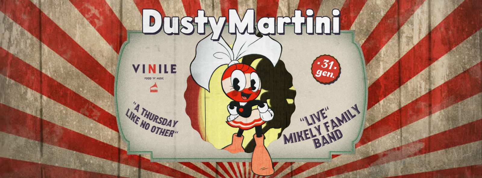 DUSTY MARTINI, giovedì 31 gennaio 2019 al Vinile