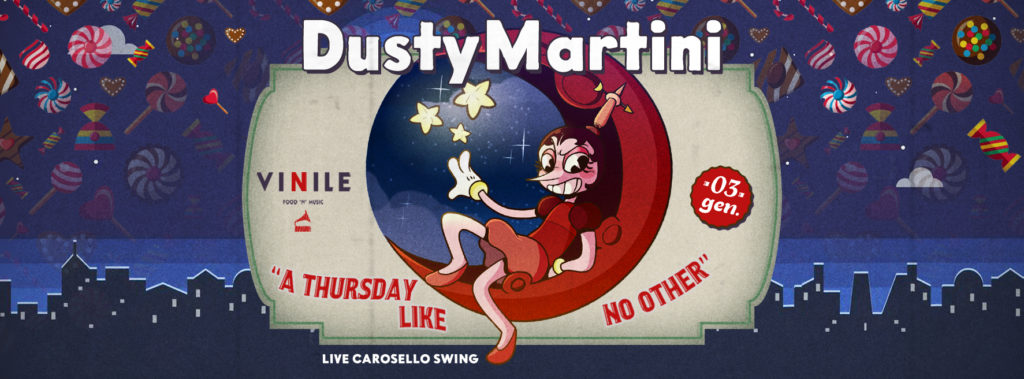 Locandina di DUSTY MARTINI, giovedì 3 gennaio 2019