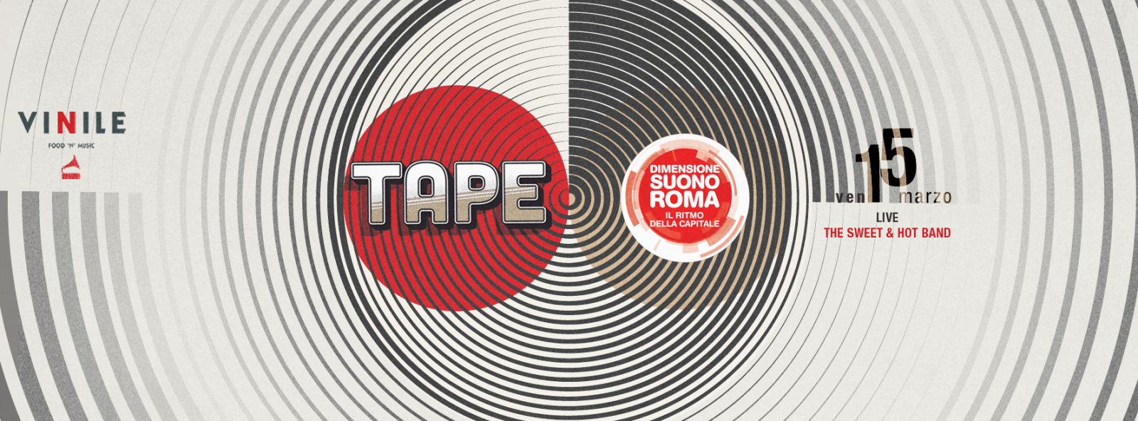 TAPE, venerdì 15 marzo 2019 al Vinile