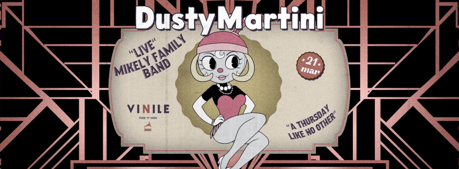 DUSTY MARTINI, giovedì 21 marzo 2019 al Vinile