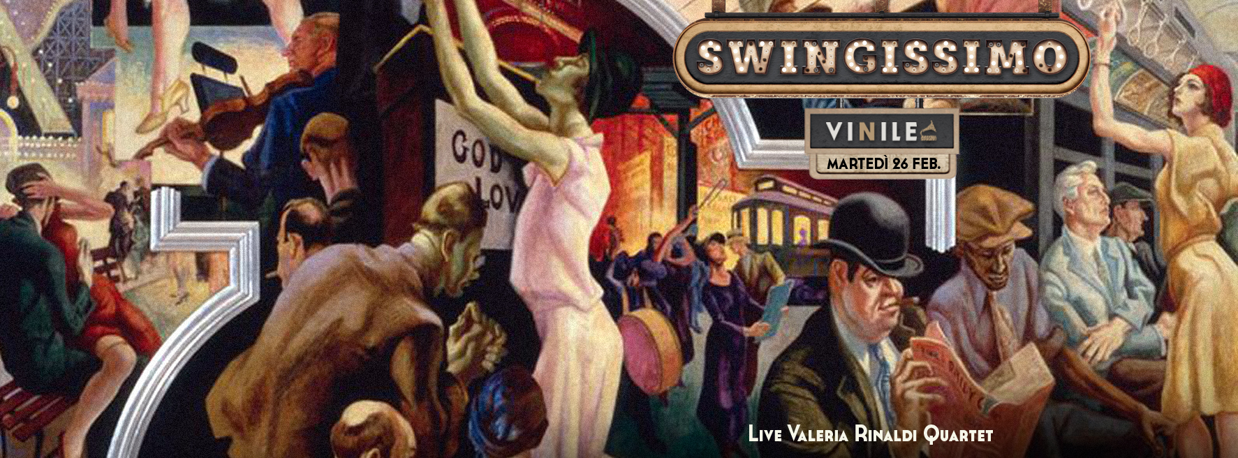 Locandina di SWINGISSIMO, martedì 26 febbraio 2019